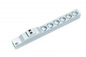 PDU19' 6xSchuko,2m fisa Schuko sir clema, AL, intr. Prot.
