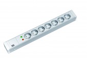 PDU19' 7xSchuko Alb, 2 m fisa Schuko, AL,prot.