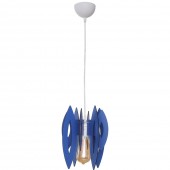 Pendul Elips Albastru 1xE14 60W 70cm