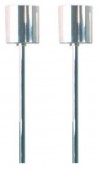 pendul pereche, placat cu crom, 500mm precablat