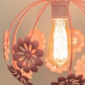 Pendul Peri Flowers Roz 1XE27 60W 70CM
