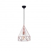 Pendul Piramit 1Xe27 Negru Cupru – OKTAY | 10101