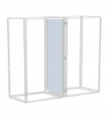 Perete despartitor din otel galvanizat, I=2000 A=800 mm