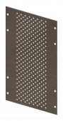 Perforated Mounting Plate width 200mm, 6 Modul Heights