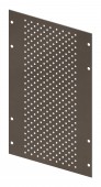 Perforated Mounting Plate width 208mm, 6 Modul Heights