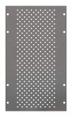 Perforated Mounting Plate width 208mm, 6 Modul Heights