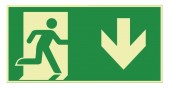 Photoluminescent pictogram Navilux, arrow down