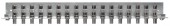 Piesa impamantare, 17 conectori, cf. EN 60728-11,QEW17-12