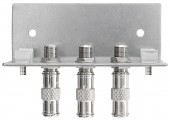 Piesa impamantare, 3 conectori, cf. EN 60728-11, QEW3-12