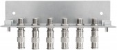 Piesa impamantare, 6 conectori, cf. EN 60728-11, QEW6-12