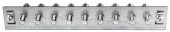 Piesa impamantare, 9 conectori, cf. EN 60728-11, QEW-12