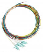 Pigtail FO LC, 50/125µm OM3, 2.0m, Easy Strip, 4pcs