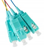 Pigtail FTTH SC/UPC, 50/125µm OM3, 1.0m, 4 pcs