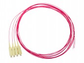 Pigtail SC, 50/125µm OM4, 2m, Easy Strip, Violet,4buc