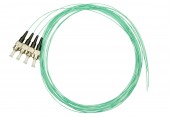 Pigtail ST, 50/125µm OM3, 2m, Easy Strip,Aqua,4buc