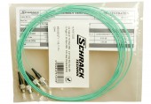 Pigtail ST, 50/125µm OM3, 2m, Easy Strip,Aqua,4buc