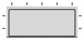 Placa de trecere plina tip J, decupare L500 A200mm