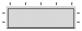 Placa de trecere plina tip M, decupare L700 A200mm
