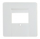 Placa fata priza telefon TAE, alb