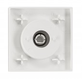 Placa frontala dimmer cu buton rotativ, alb