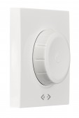 Placa frontala dimmer cu buton rotativ, alb