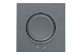 Placa frontala dimmer cu buton rotativ, antracit