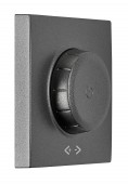 Placa frontala dimmer cu buton rotativ, antracit