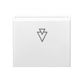 Placa frontala pentru mecanism hotel-card, alb