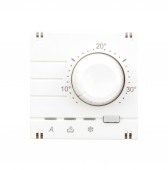 Placa frontala pt. termostat incalzire/racire, analog, alb