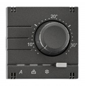 Placa frontala termostat incalzire/racire, analog, antracit