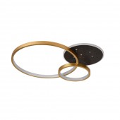 Plafoniera Amber LED 70W CCT 5250lm, auriu, Erste