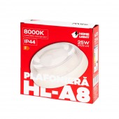 Plafoniera exterior A8 25W 2125M 8000K IP44, Homelight