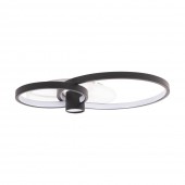 Plafoniera Horus LED 65W IP20, negru+auriu, Erste