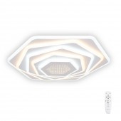 Plafoniera Infinity LED 112W 3CCT cu telecomanda, alb, Erste