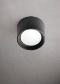 Plafoniera Livia 10W 3000K-6500K IP55, negru, Fumagalli
