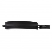 Plafoniera Moon 28W 1400lm 3000K 440x70mm, negru, Erste