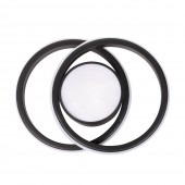 Plafoniera Vista LED 38W IP20, negru, Erste