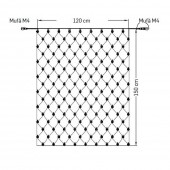 Plasa Extensibila 144 LED 7.2W 2700K 1.5M