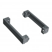 Plinth side parts (pair) D=600 H=100mm stainless steel