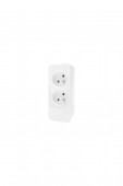 Power strip Pin Type 2-way, Shutter, w/o cable, white