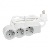 Prelungitor 3 prize Schuko 3x1,5mm² 3m alb-gri – LEGRAND | 694559