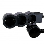 Prelungitor 3 prize Schuko 3x1,5mm² 3m negru – LEGRAND | 694560