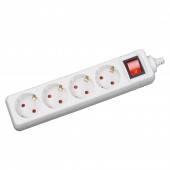 Prelungitor 4 prize cu întrerupator 3x1mm² 1,5m – INLET