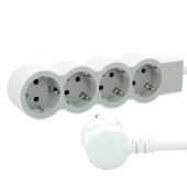 Prelungitor 4 prize Schuko 3x1,5mm² 3m alb-gri – LEGRAND | 694561