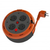 Prelungitor 4 prize Schuko retractabil 3x1mm² 5m – BYLION