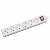 Prelungitor 6 prize cu întrerupator 3x1mm² 1,5m – INLET