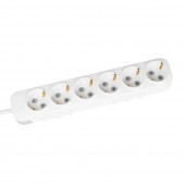 Prelungitor 6 prize Schuko 3x1,5mm² 5m alb Myra – EL-BI
