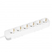 Prelungitor 6 prize Schuko 3x1,5mm² 5m alb Myra – EL-BI