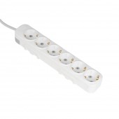 Prelungitor 6 prize Schuko 3x1,5mm² 5m alb Myra – EL-BI