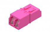 Premium LC-Duplex Coupling MM Polymer case Violett
